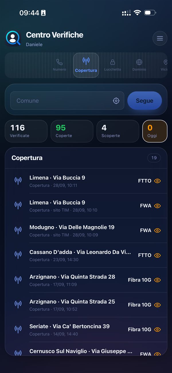 Centro Verifiche — app agenti